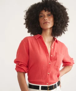 Abbey Double Cloth Button Down