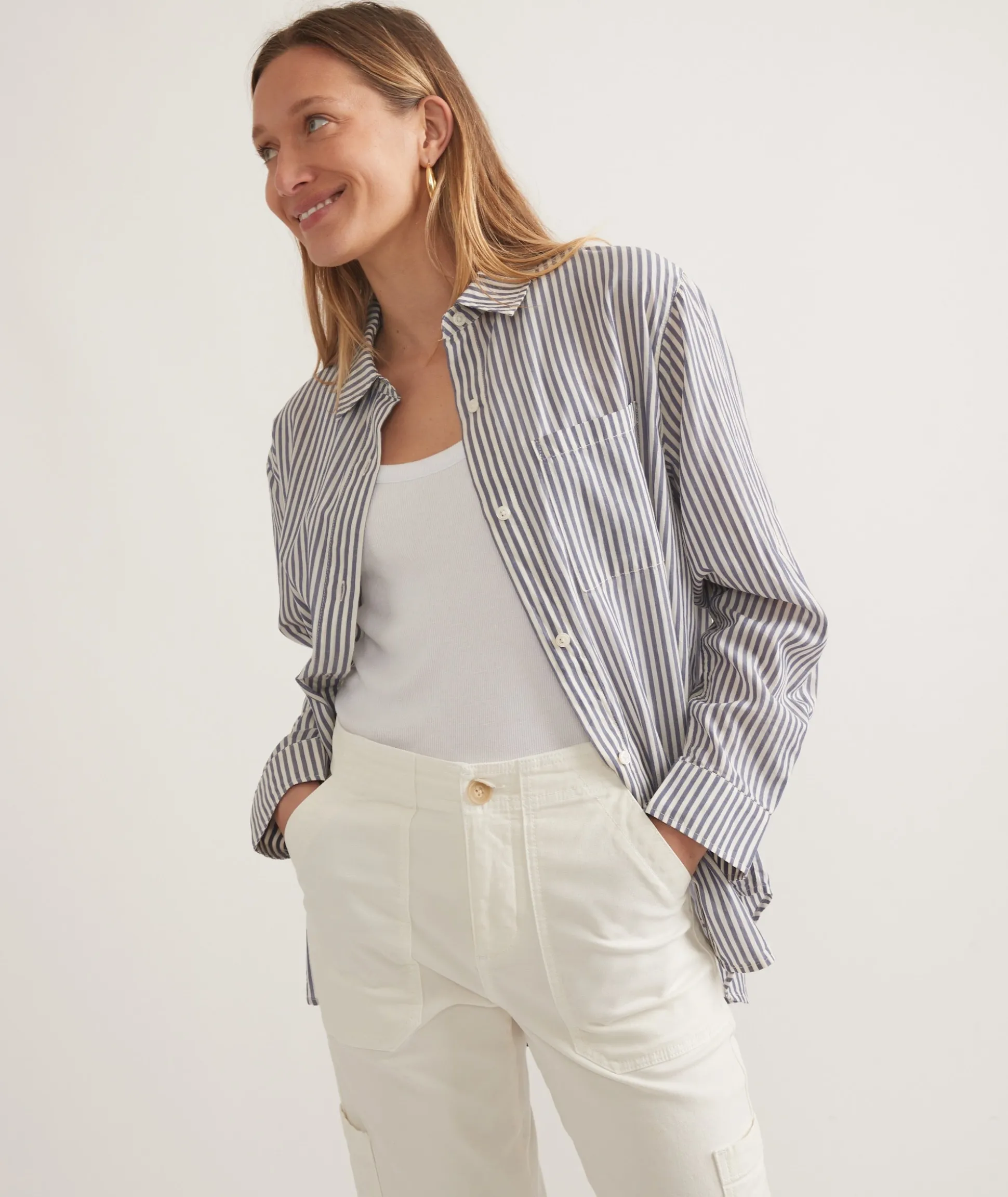 Abbey Relaxed Button Down