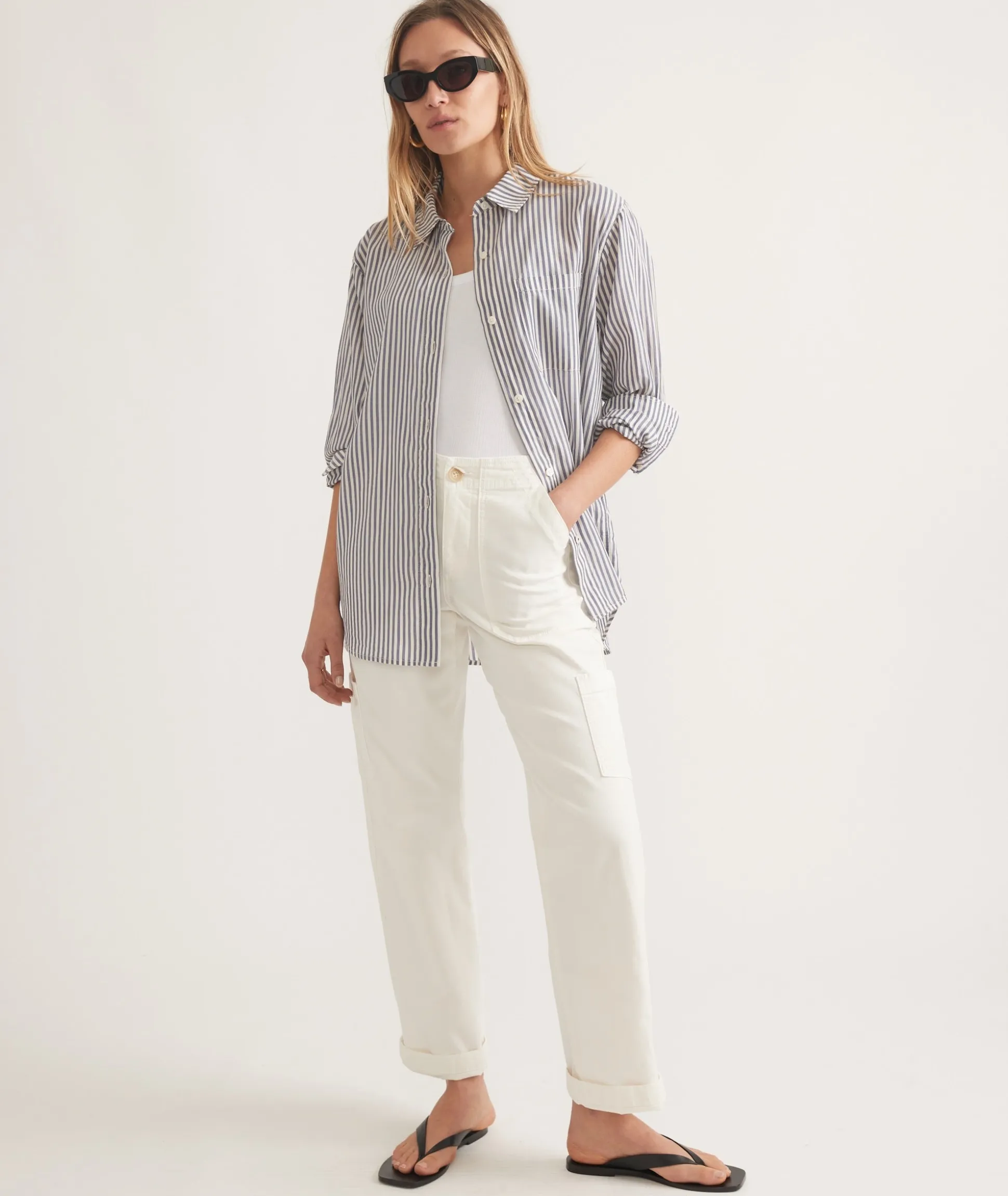 Abbey Relaxed Button Down