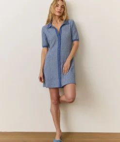 Alice Textured Polo Dress