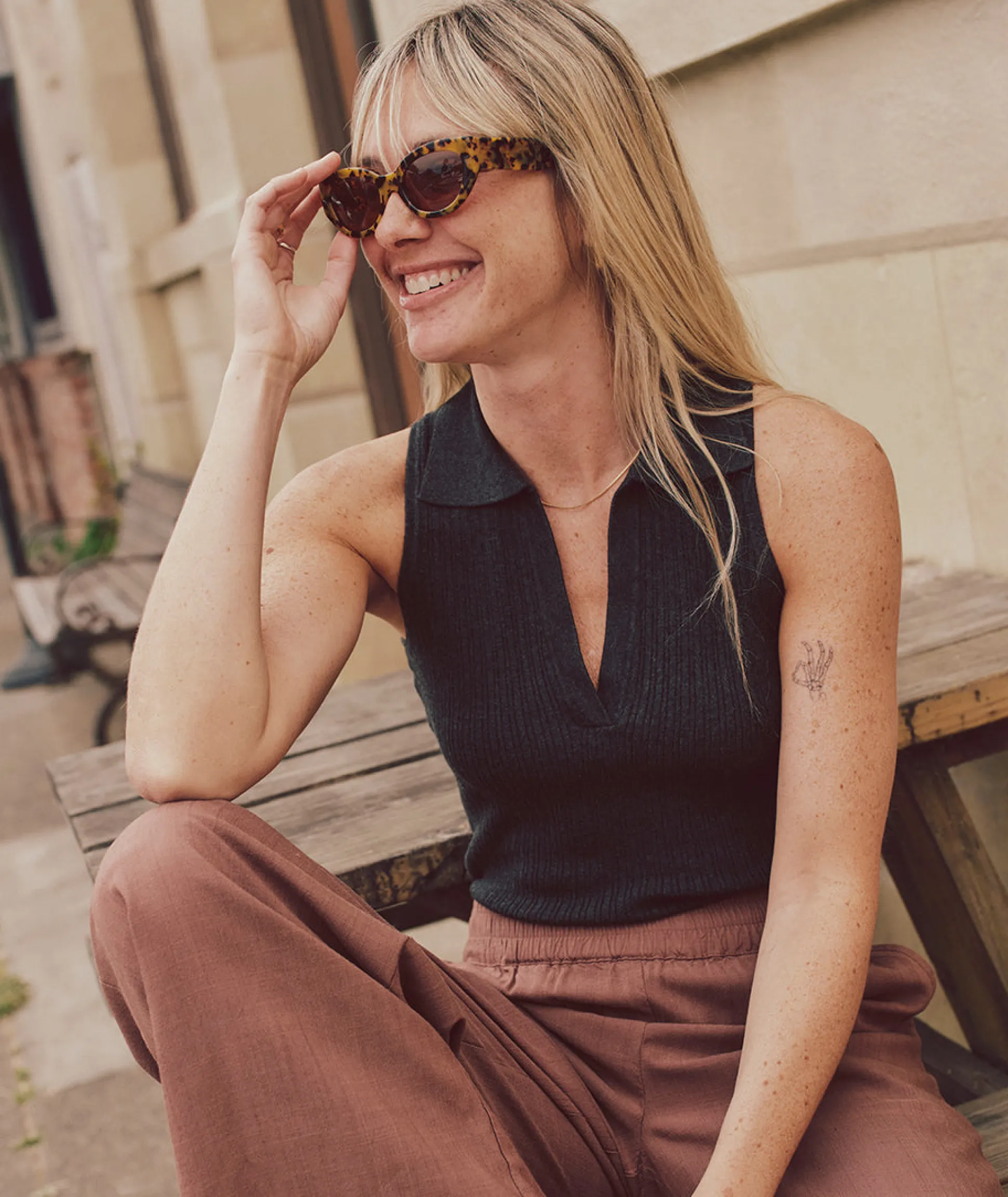 Amelia Rib Polo
