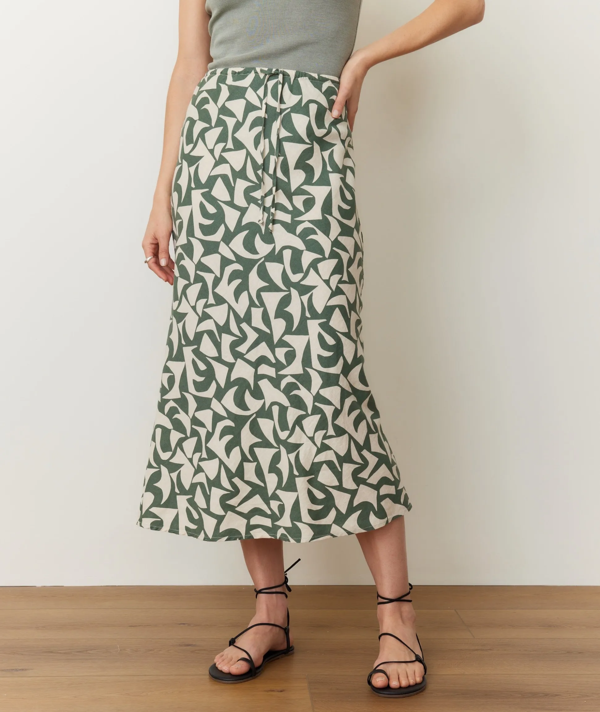 Avery Hemp Midi Skirt