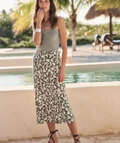 Avery Hemp Midi Skirt