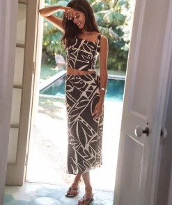 Avery Hemp Midi Skirt