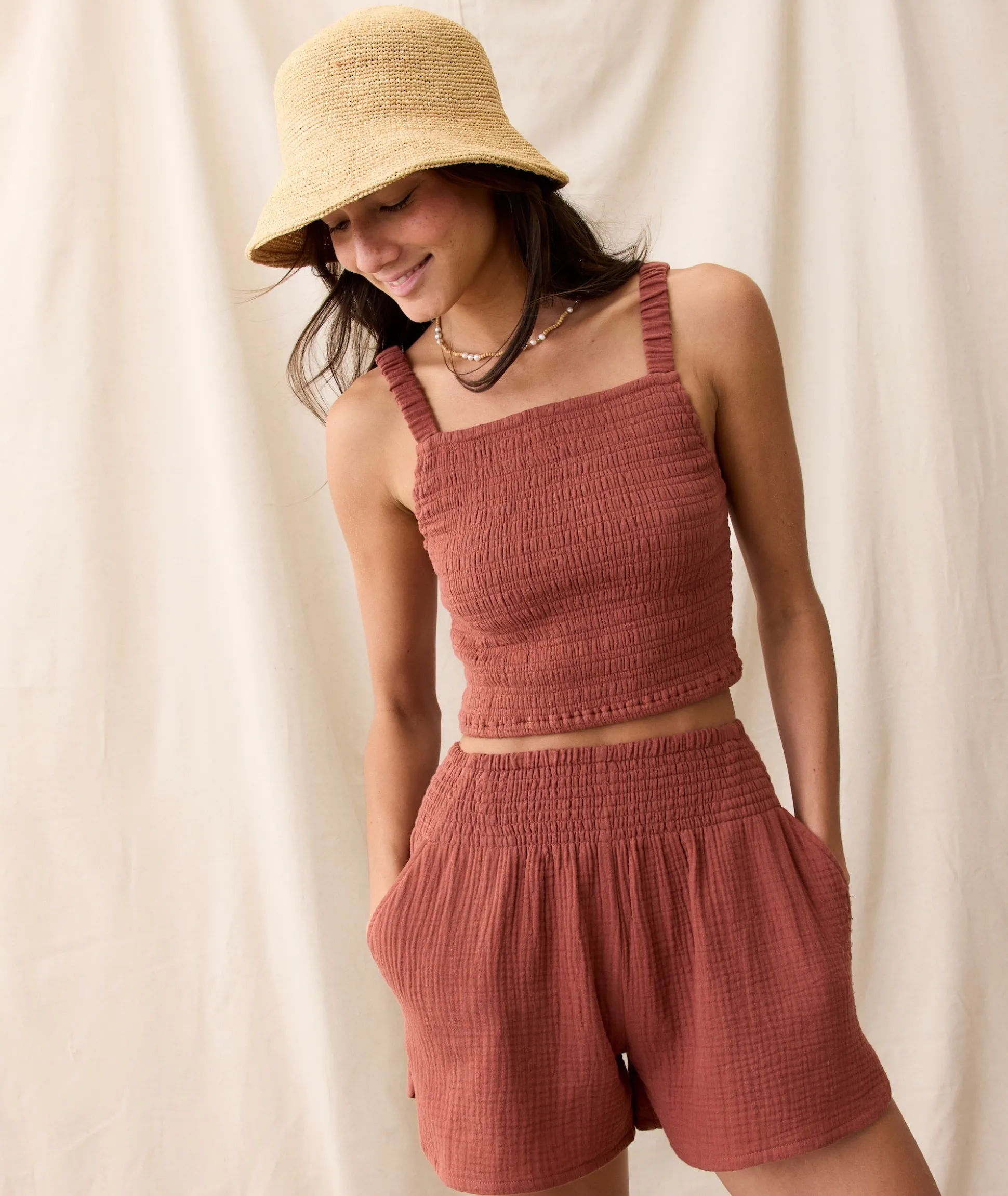 Cali Double Cloth Short