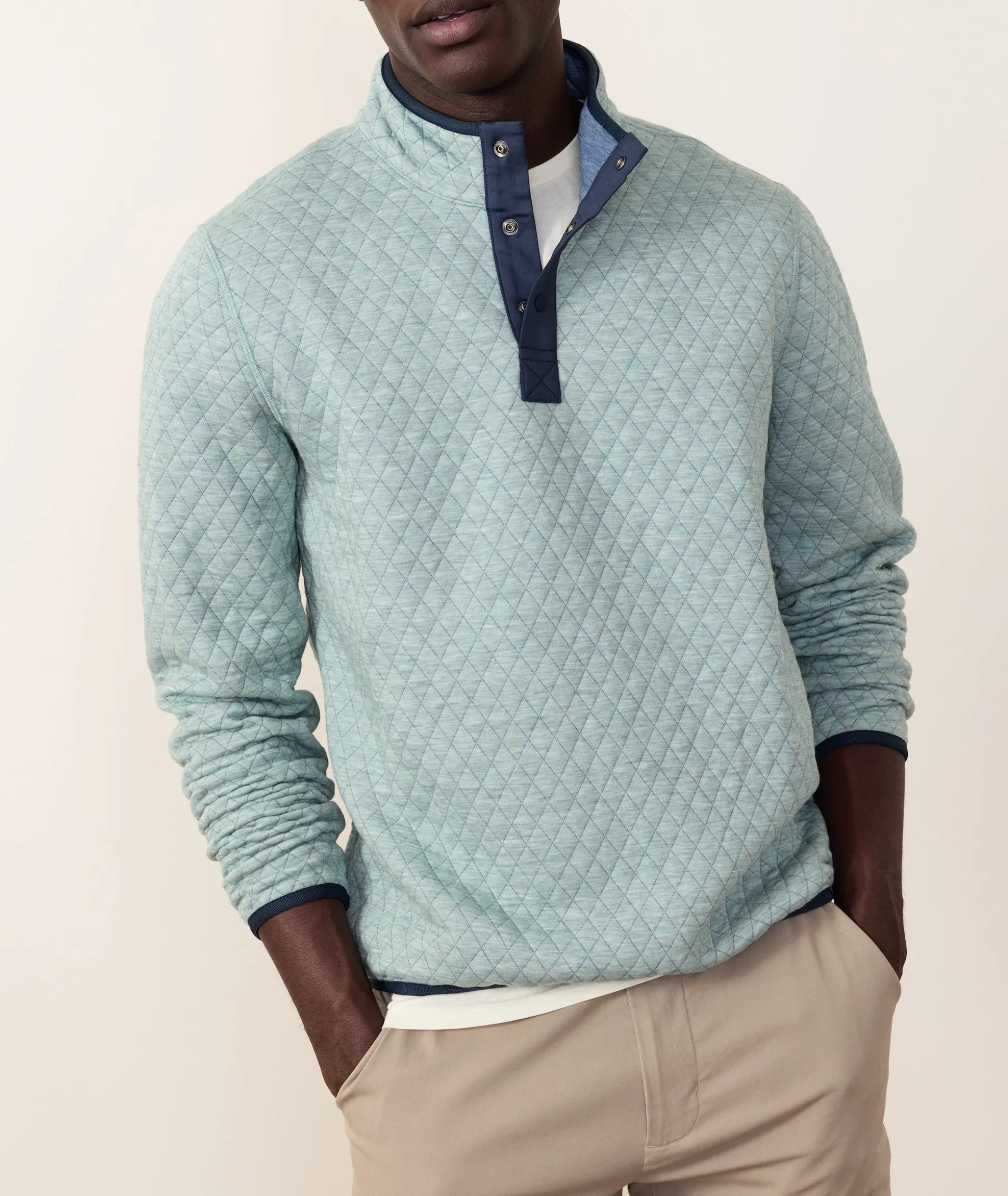 Corbet Quilted Reversible Pullover