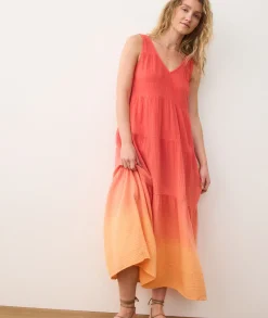 Corinne Double Cloth Maxi Dress
