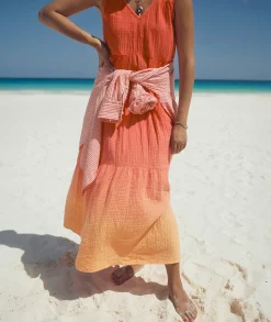 Corinne Double Cloth Maxi Dress