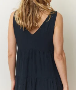 Corinne Double Cloth Maxi Dress