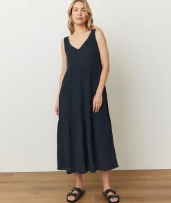 Corinne Double Cloth Maxi Dress