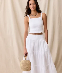 Corinne Double Cloth Maxi Skirt