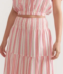 Corinne Textured Maxi Skirt
