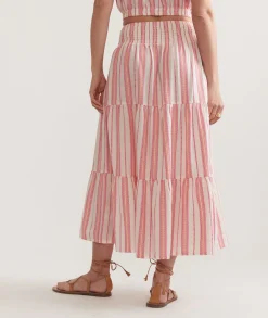 Corinne Textured Maxi Skirt
