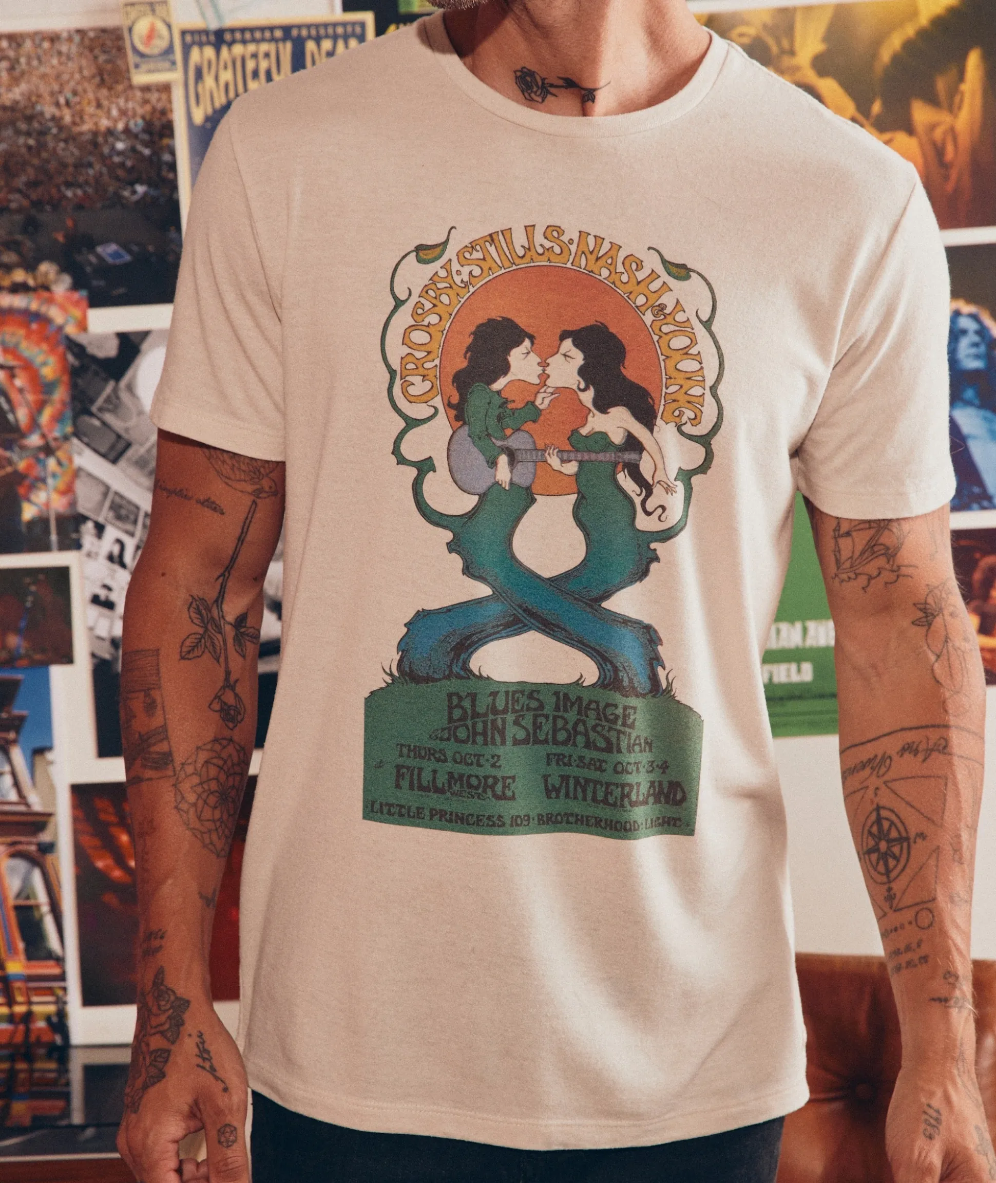 Crosby Stills Nash and Young Winterland Unisex Tee