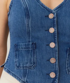 Daisy Denim Vest