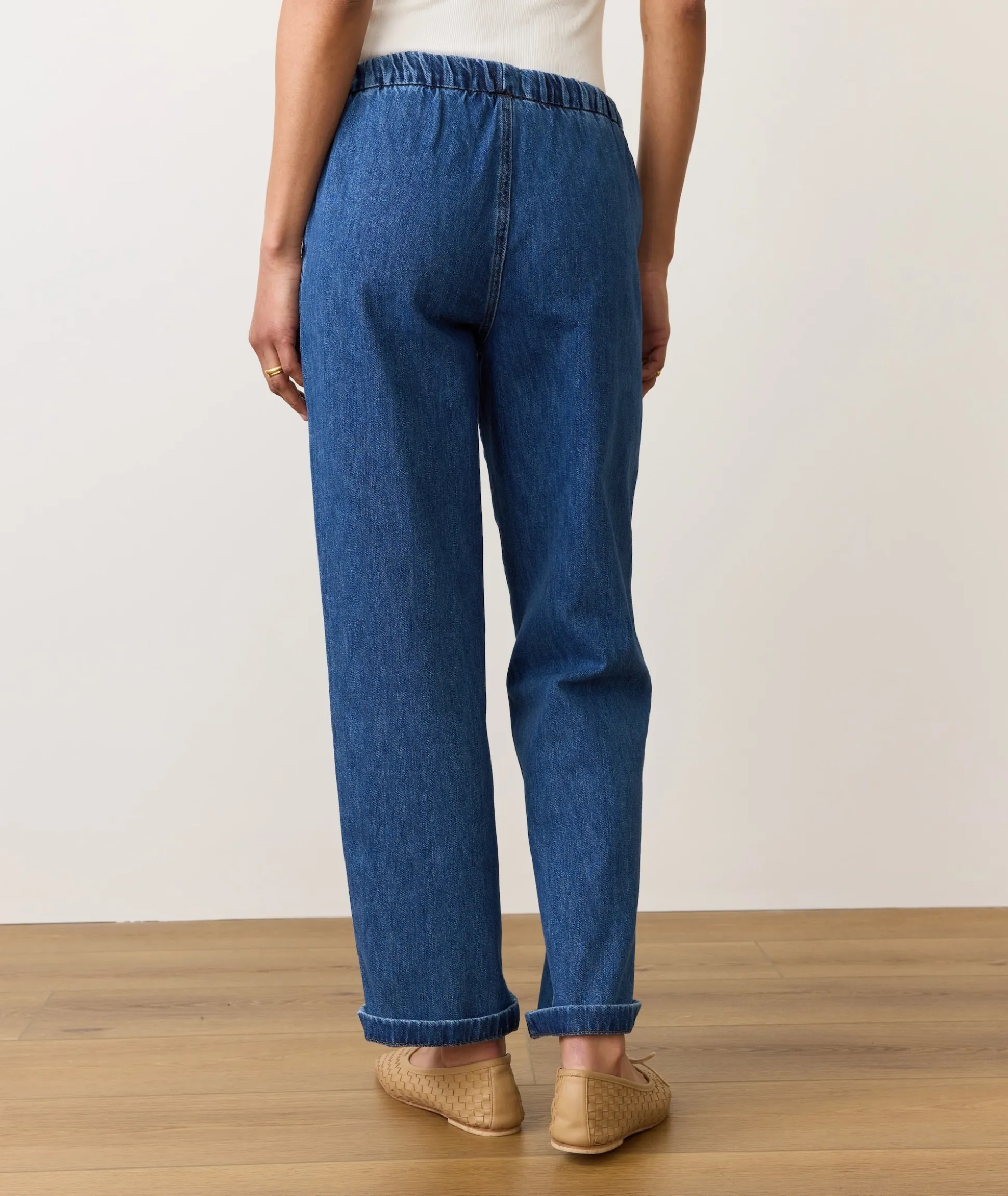 Drawstring Denim Pant