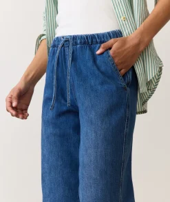 Drawstring Denim Pant