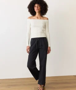 Drawstring Denim Pant