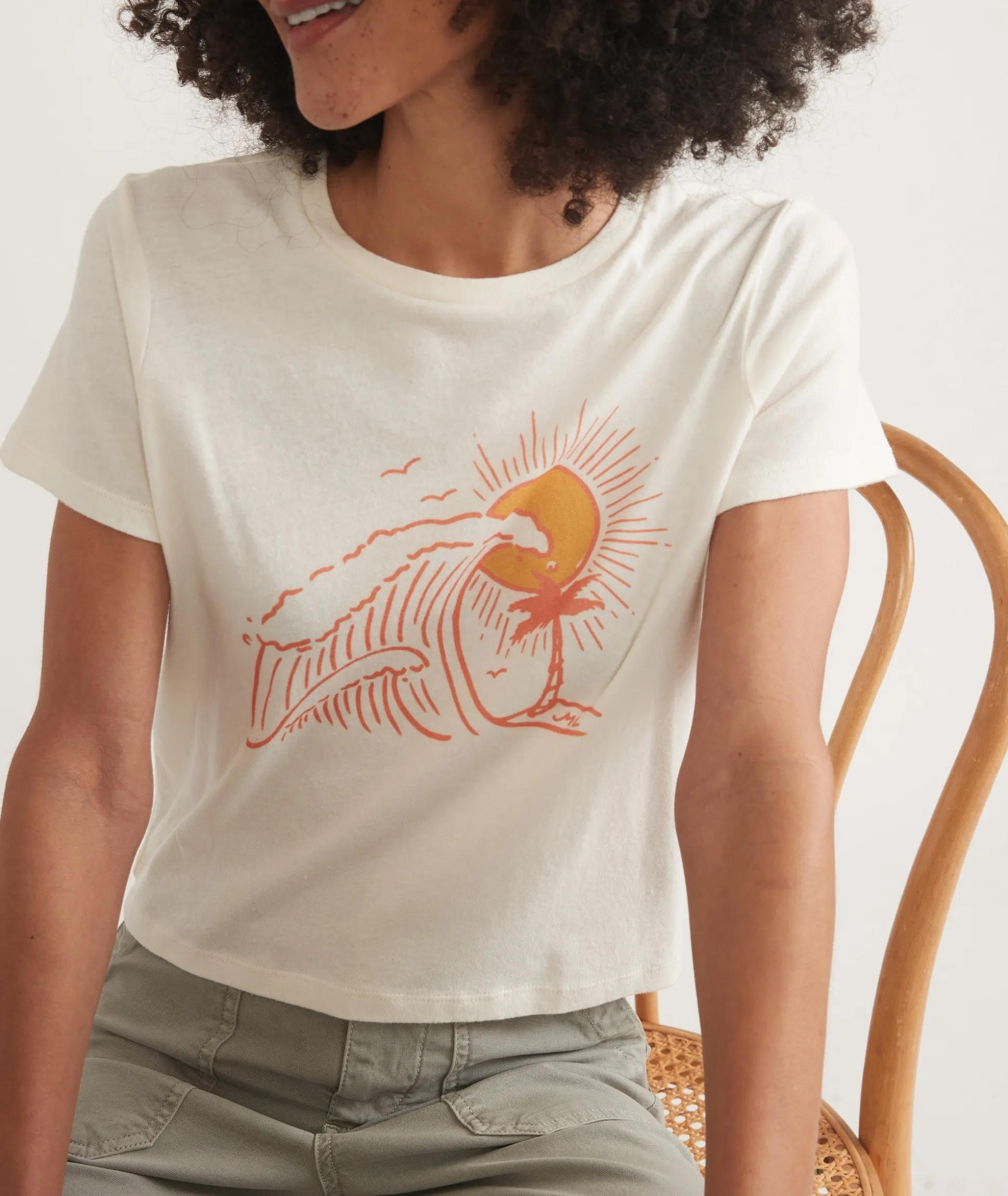 Easy Crop Graphic Tee