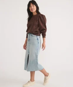 Enya Puff Sleeve Sweatshirt
