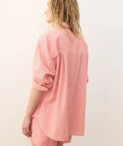 Gracey Oversized Seersucker Shirt