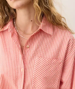 Gracey Oversized Seersucker Shirt