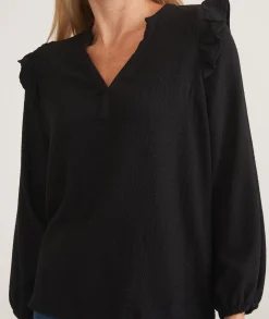 Jamie Ruffle Sleeve Top