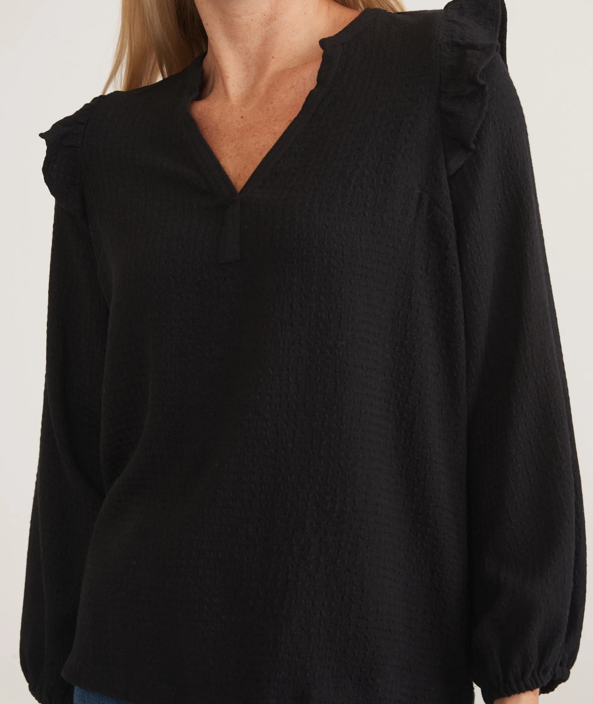 Jamie Ruffle Sleeve Top