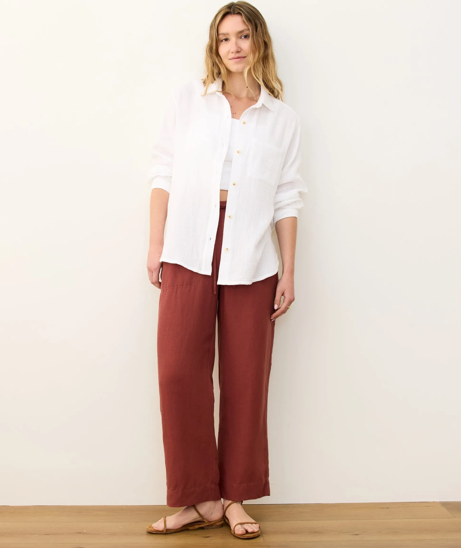 Jane Relaxed Double Cloth Shirt