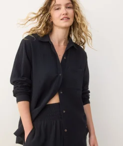 Jane Relaxed Double Cloth Shirt