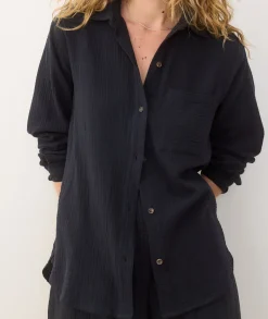 Jane Relaxed Double Cloth Shirt