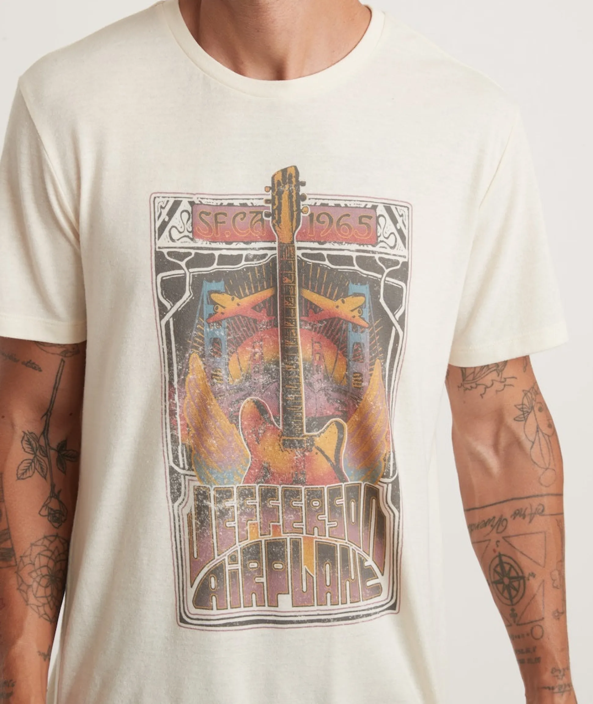 Jefferson Airplane Unisex Tee in Natural