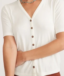 Lexi Rib Button Top