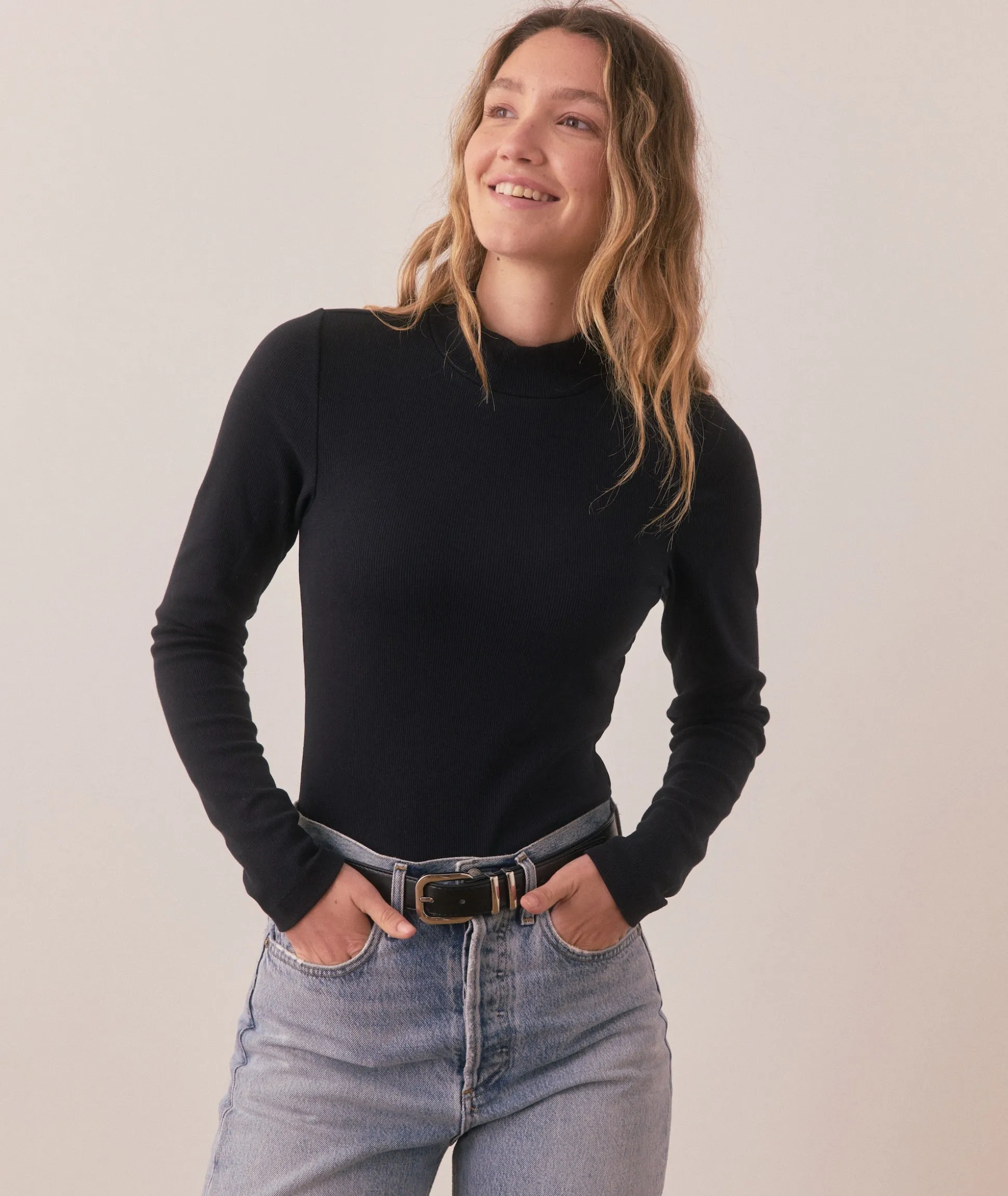 Lexi Rib Longsleeve Mock Neck