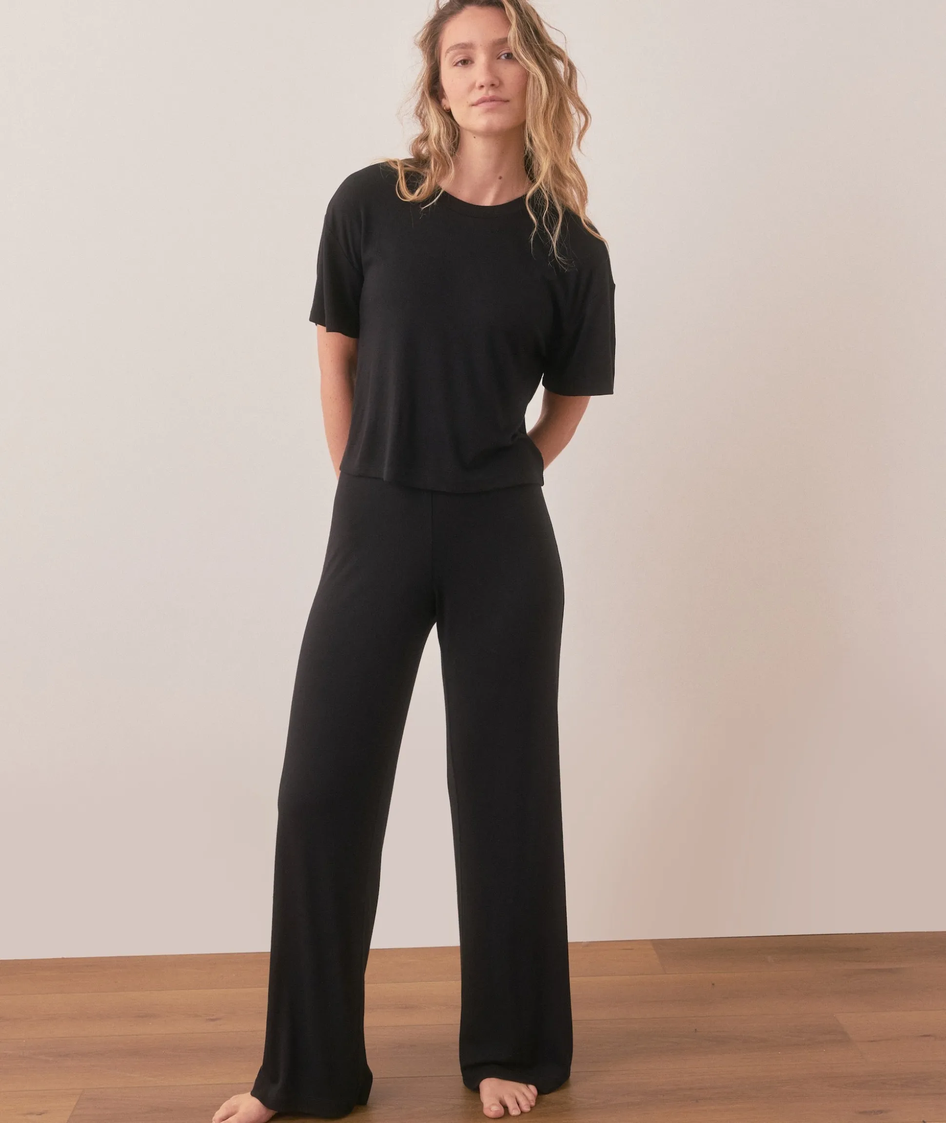 Lexi Rib Lounge Cropped Tee