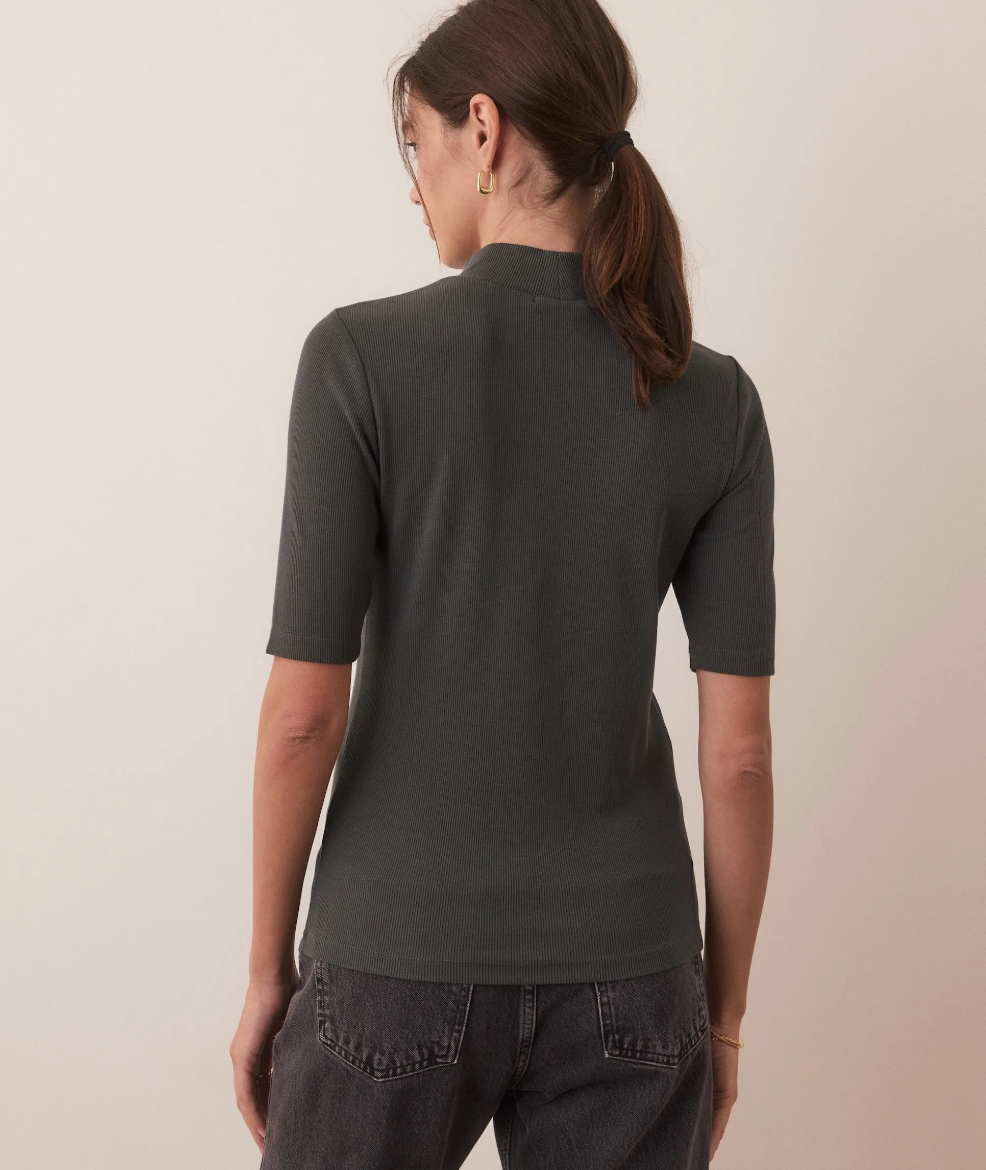 Lexi Rib Mock Neck Top