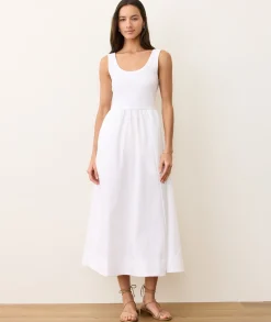 Lexi Rib Poplin Midi Dress