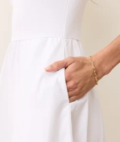 Lexi Rib Poplin Midi Dress