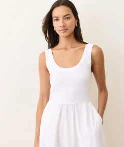 Lexi Rib Poplin Midi Dress