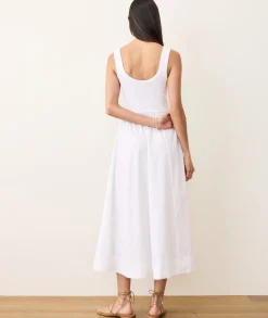 Lexi Rib Poplin Midi Dress