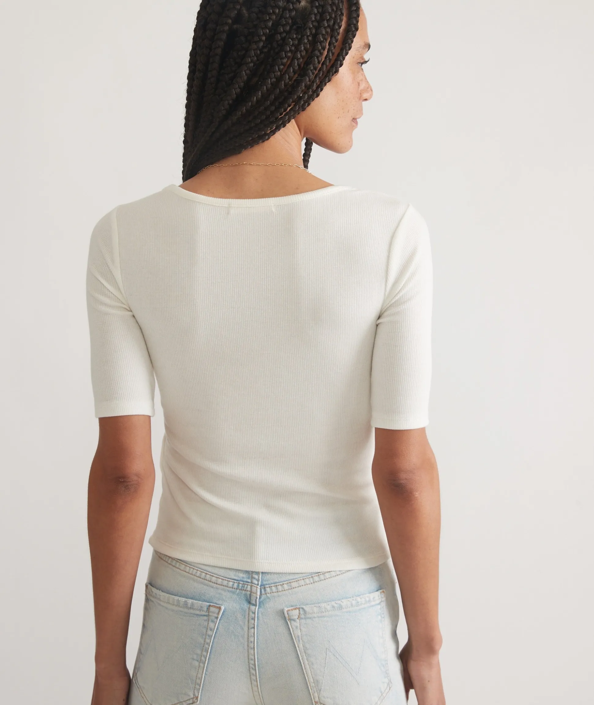 Lexi Rib Square Neck Top