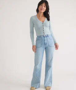 Lexi Rib Sun-In Button Through