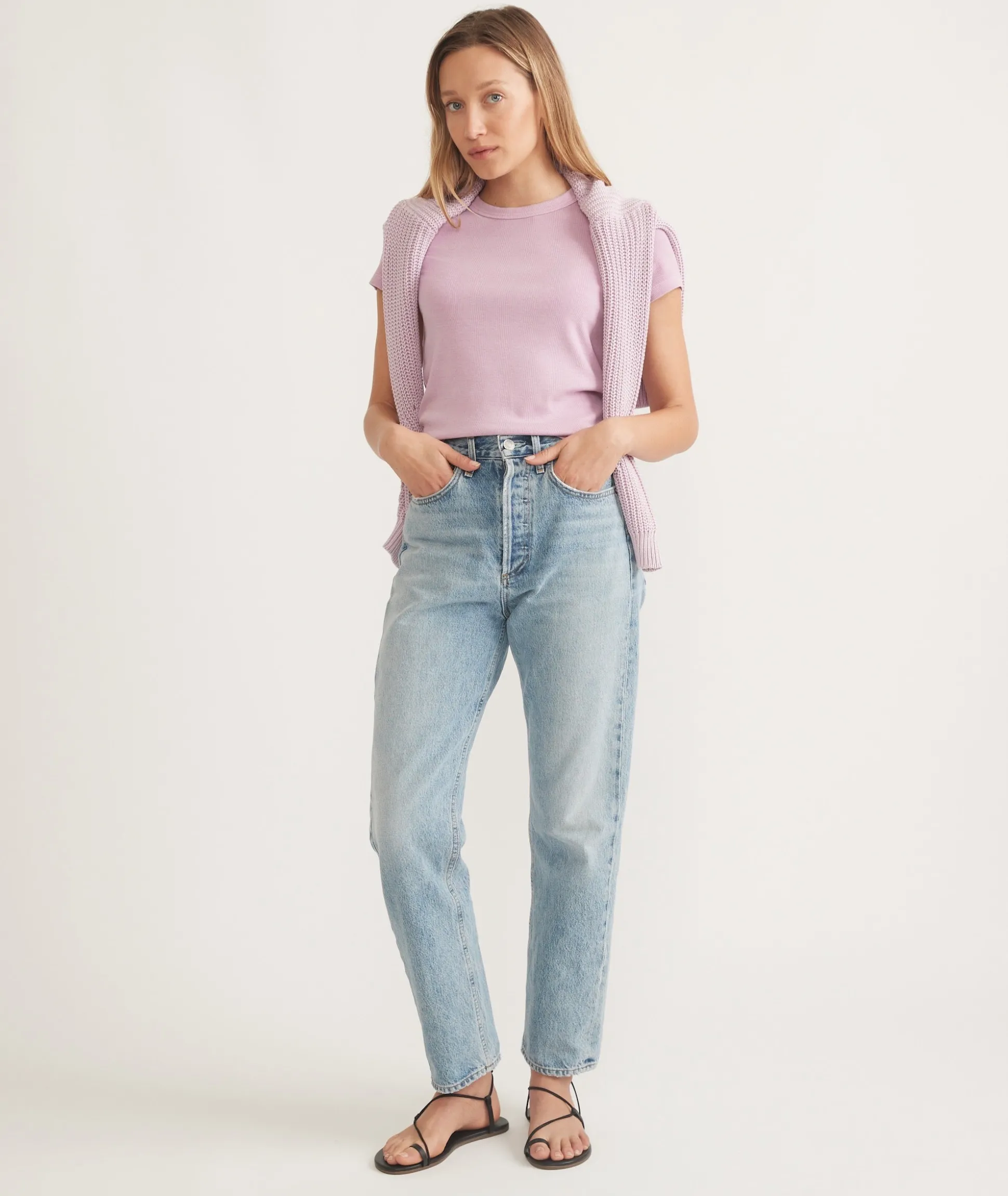 Lexi Rib Sun-In Crew Tee