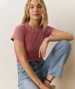 Lexi Rib Sun-In Crew Tee