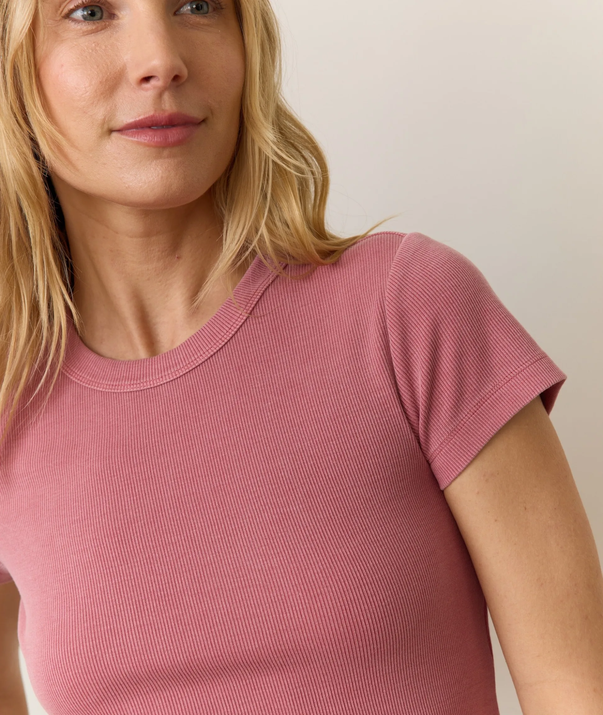 Lexi Rib Sun-In Crew Tee