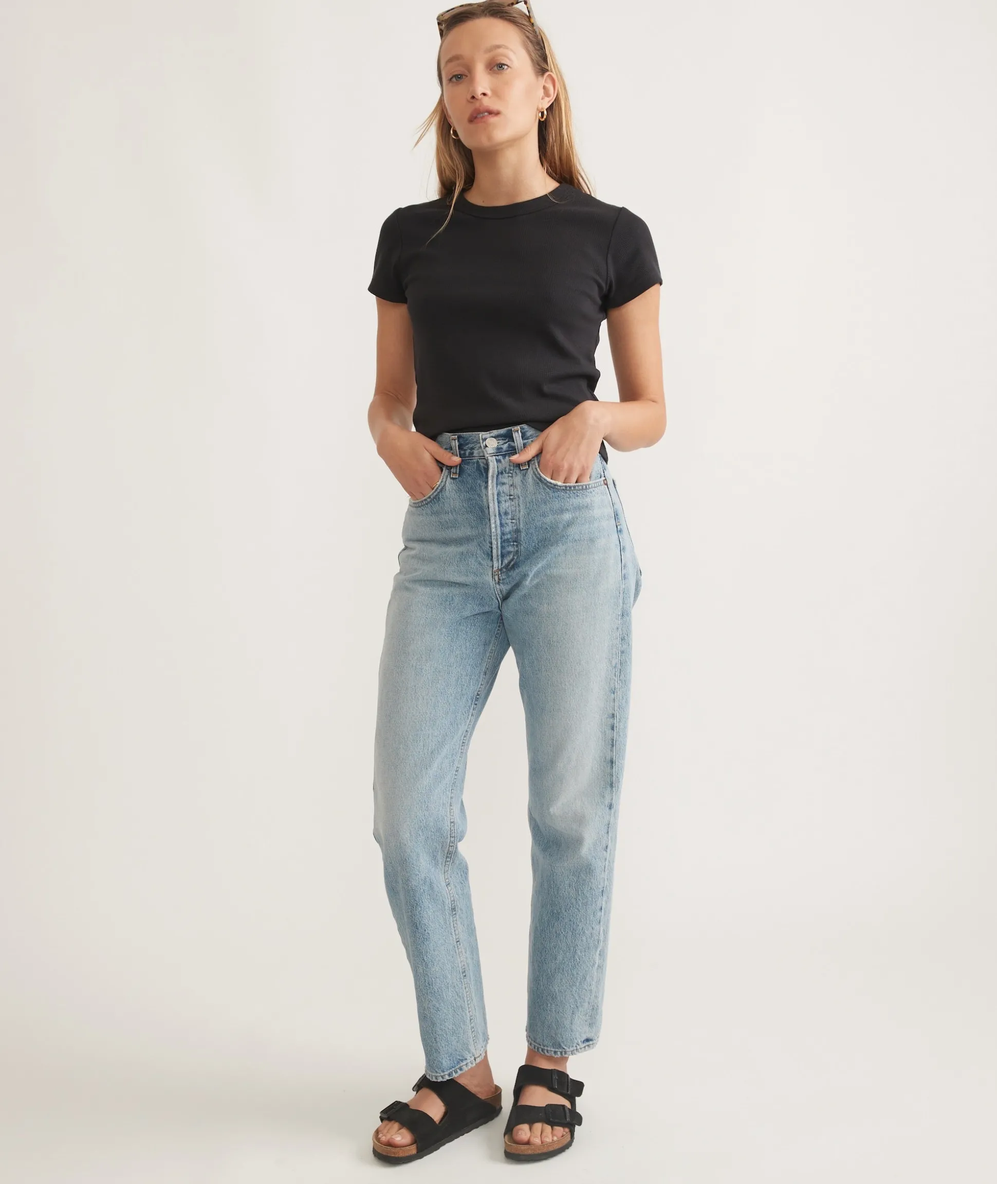 Lexi Rib Sun-In Crew Tee