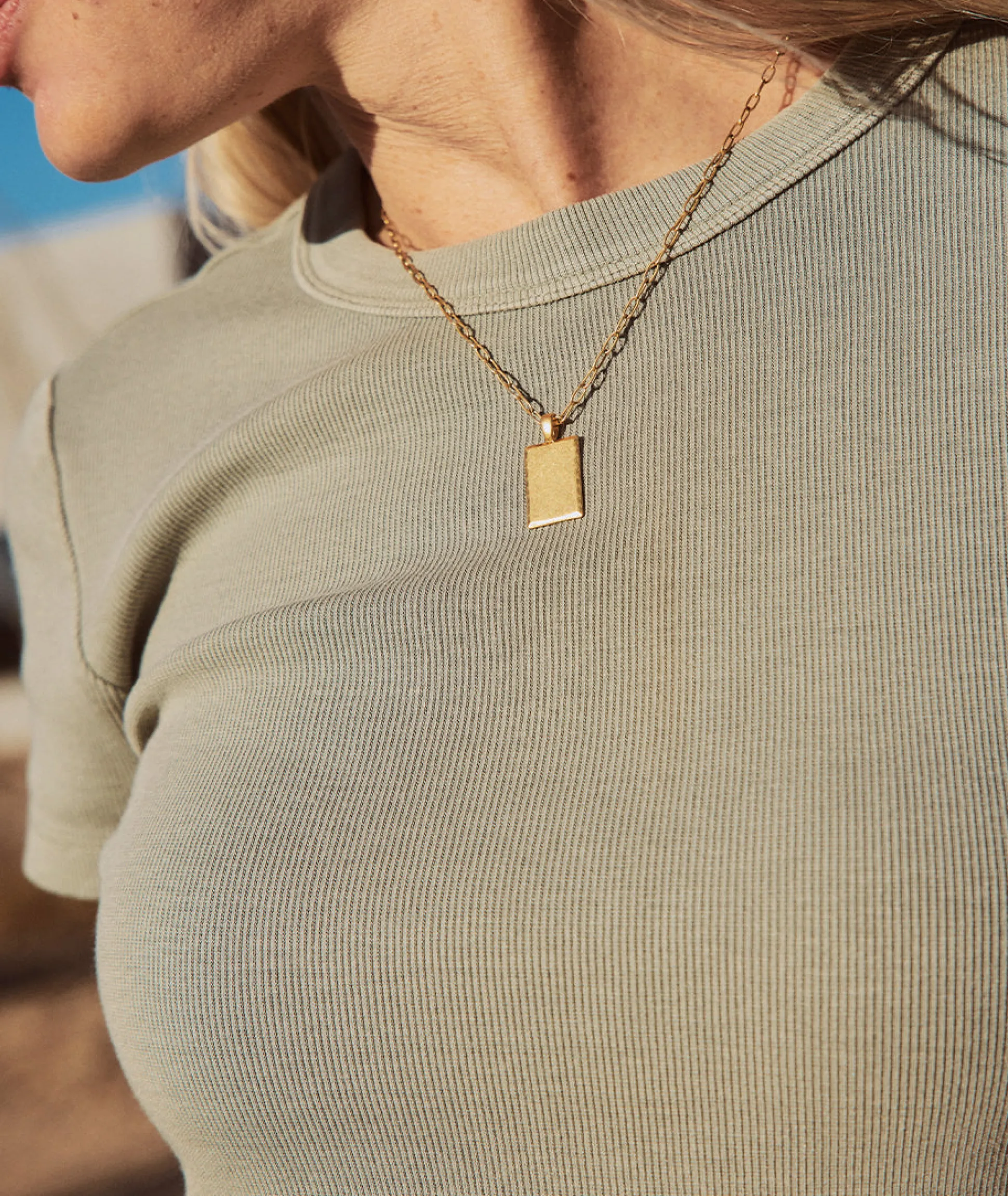 Lexi Rib Sun-In Crew Tee