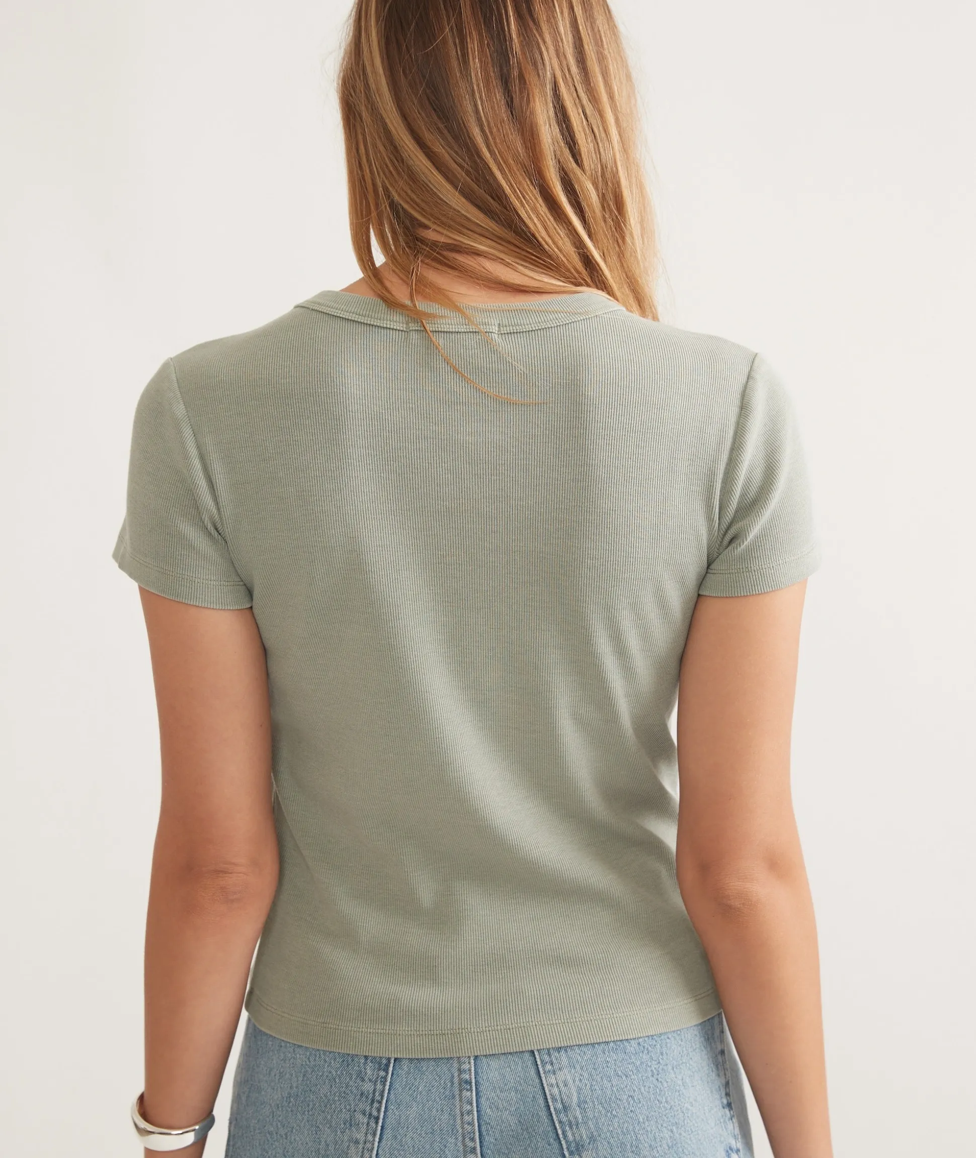 Lexi Rib Sun-In Crew Tee