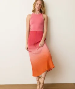 Lexi Rib Sun-In High Neck Crop Tank