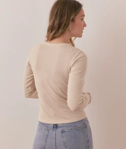 Lexi Rib Sun-In Longsleeve Crew Tee